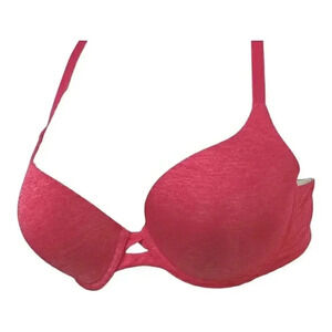 Victoria's Secret heathered red padded T shirt bra size 36C